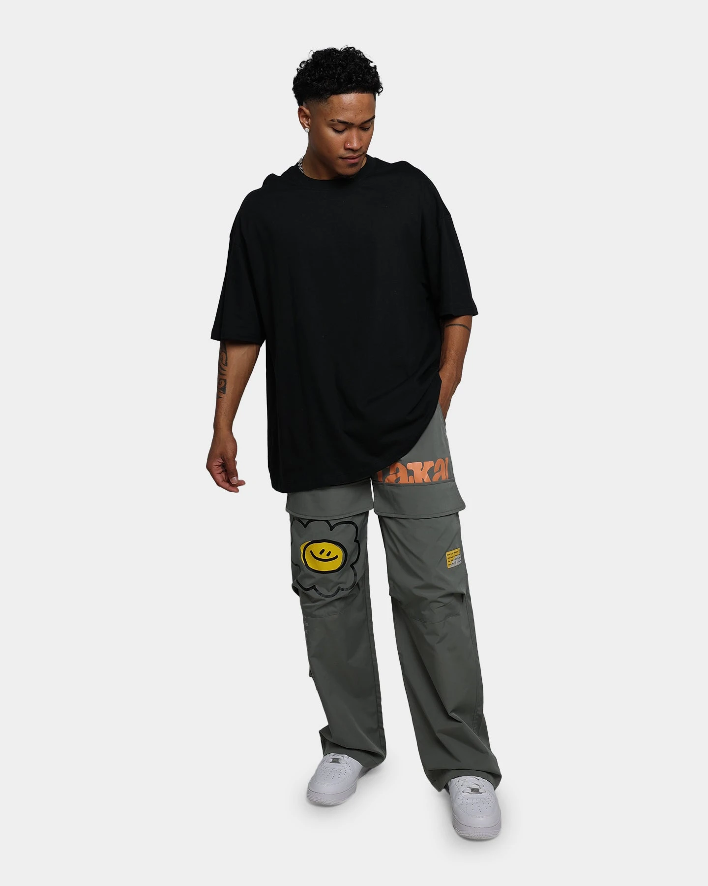 Taka Original Cargo Trousers Khaki Green - Image 2