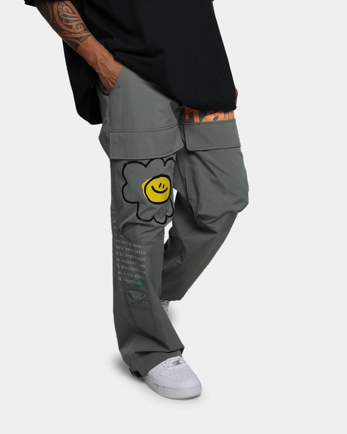 Taka Original Cargo Trousers Khaki Green - Image 3