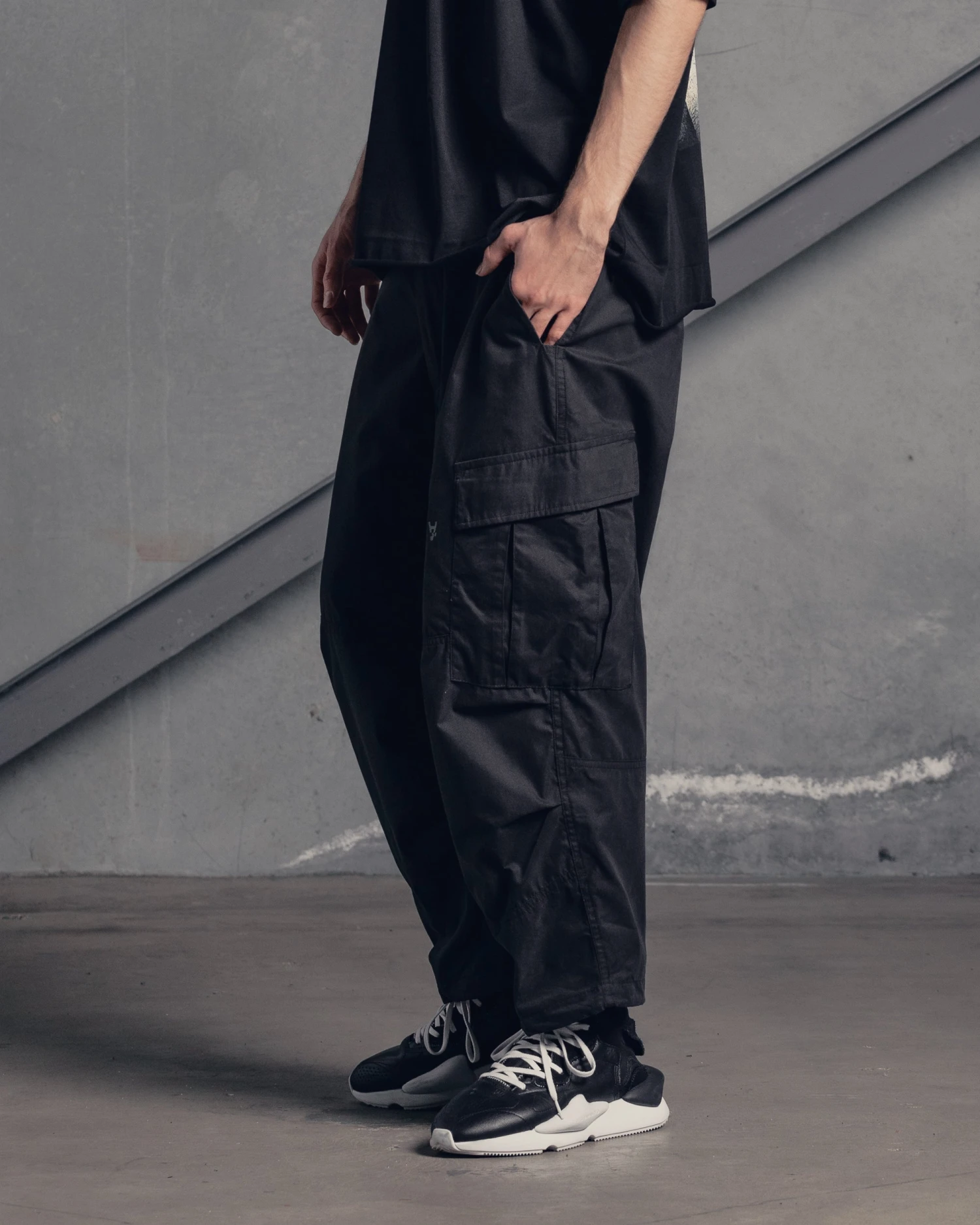 The Anti Order Buffalo Cargo Joggers Black
