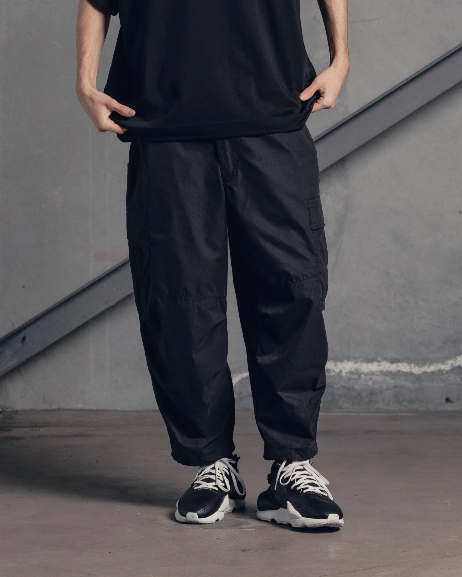 The Anti Order Buffalo Cargo Joggers Black - Image 3