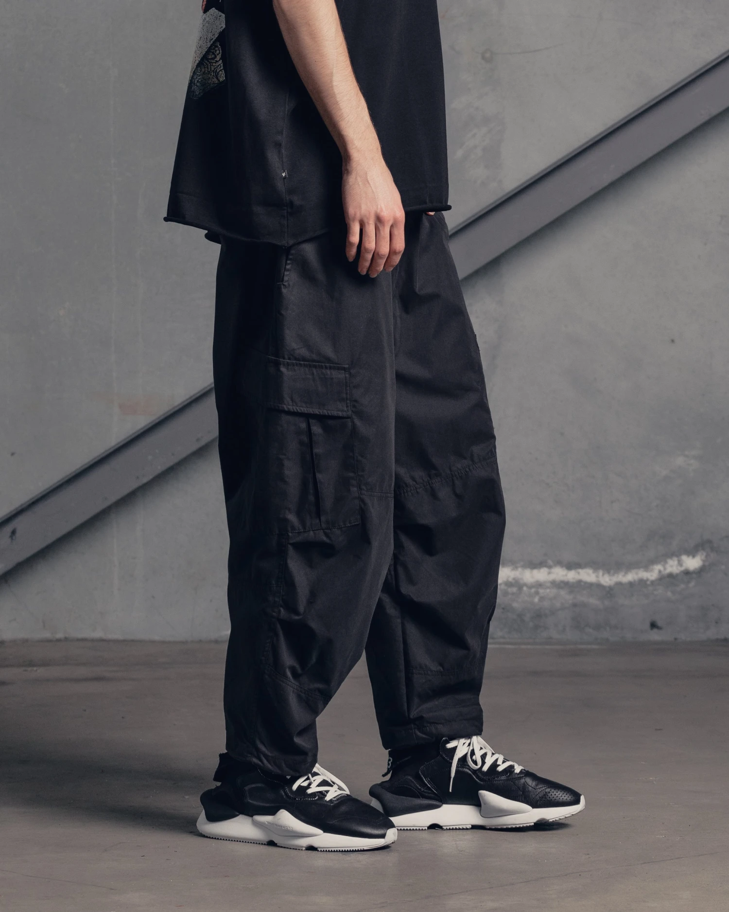 The Anti Order Buffalo Cargo Joggers Black - Image 4