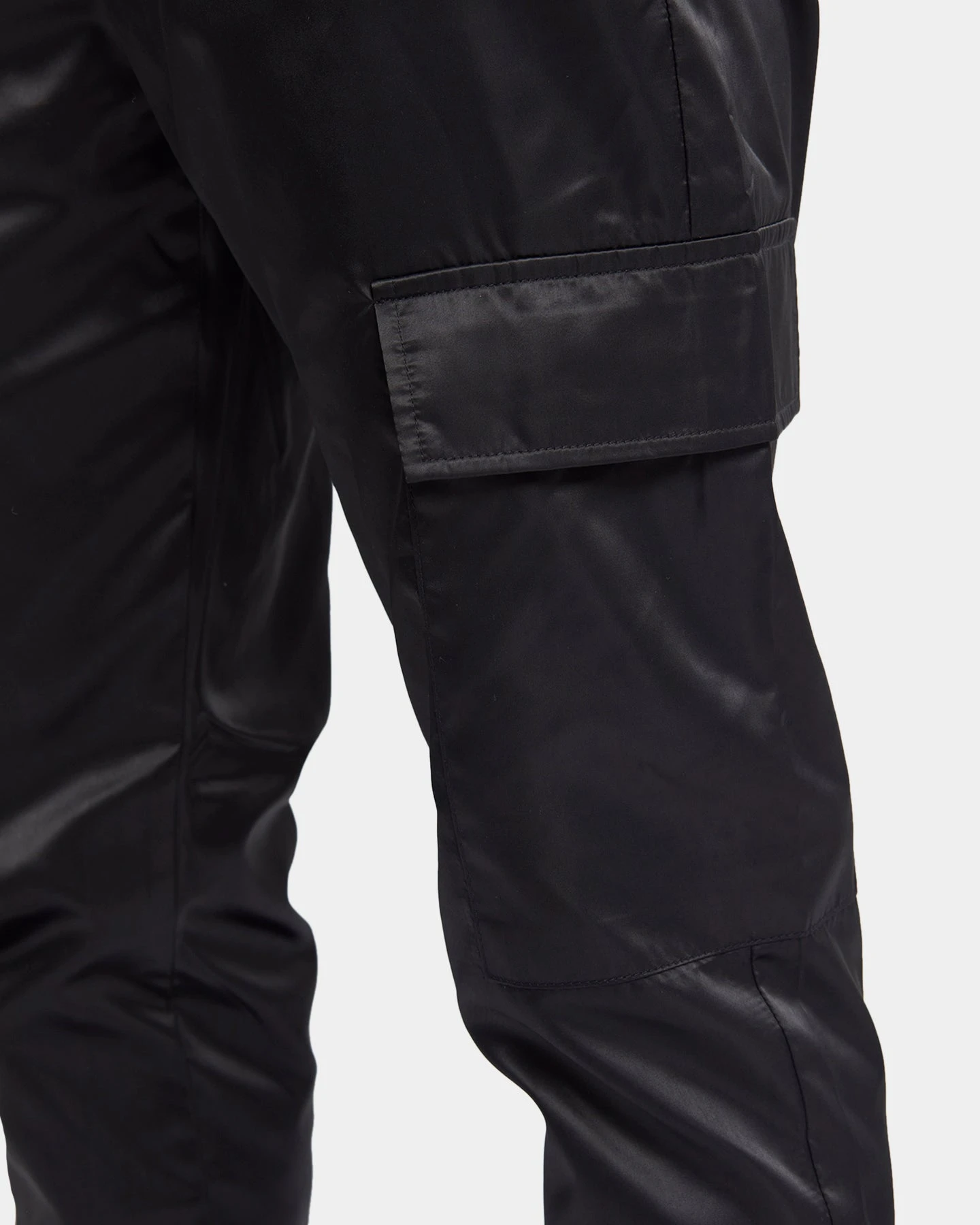 XXIII Veeti Satin Cargo Pants Black - Image 4