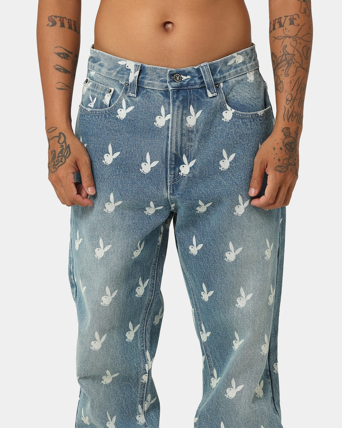 Playboy By CK Players Denim Jeans Vintage Blue - Image 8