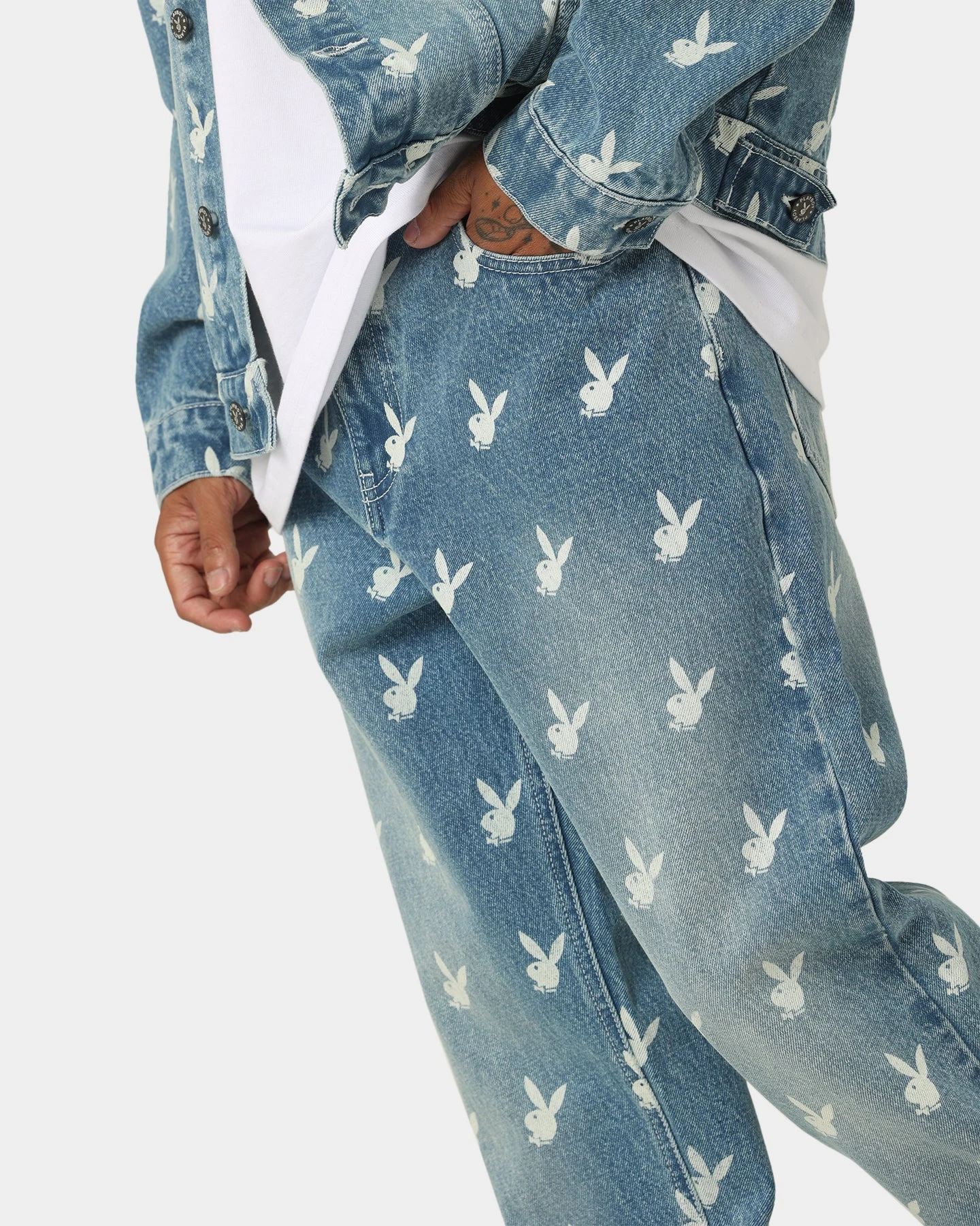 Playboy By CK Players Denim Jeans Vintage Blue - Image 10