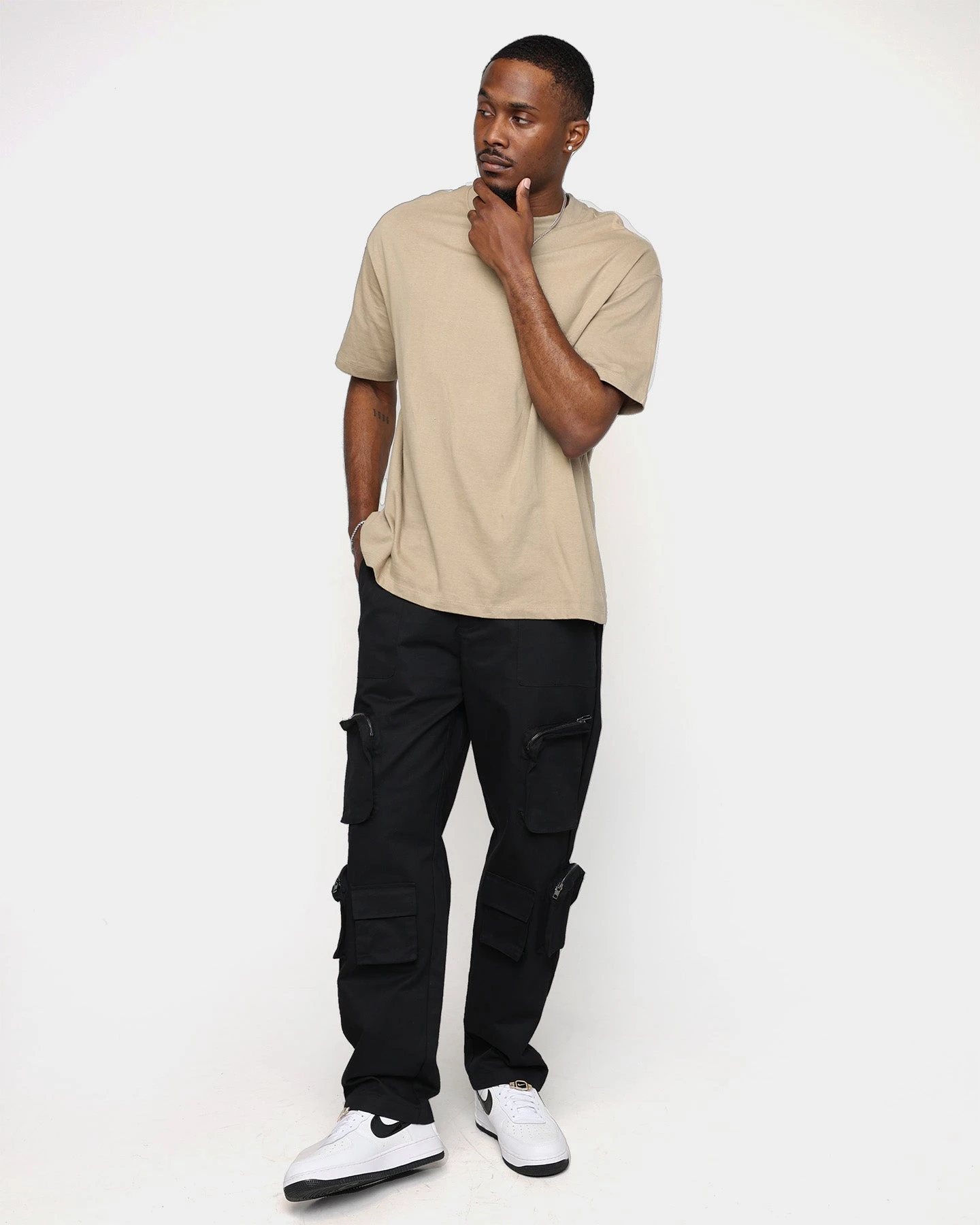 XXIII Henry Zip Cargo Pants Black - Image 2