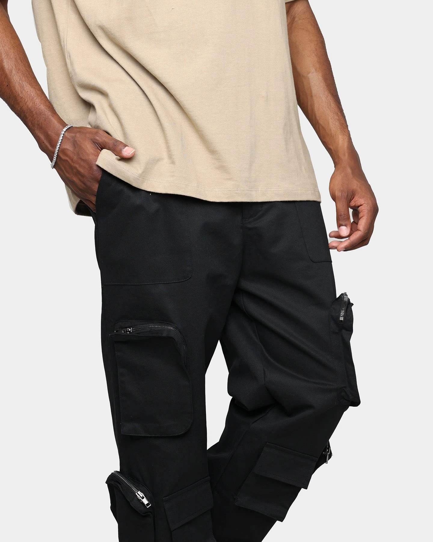 XXIII Henry Zip Cargo Pants Black - Image 5