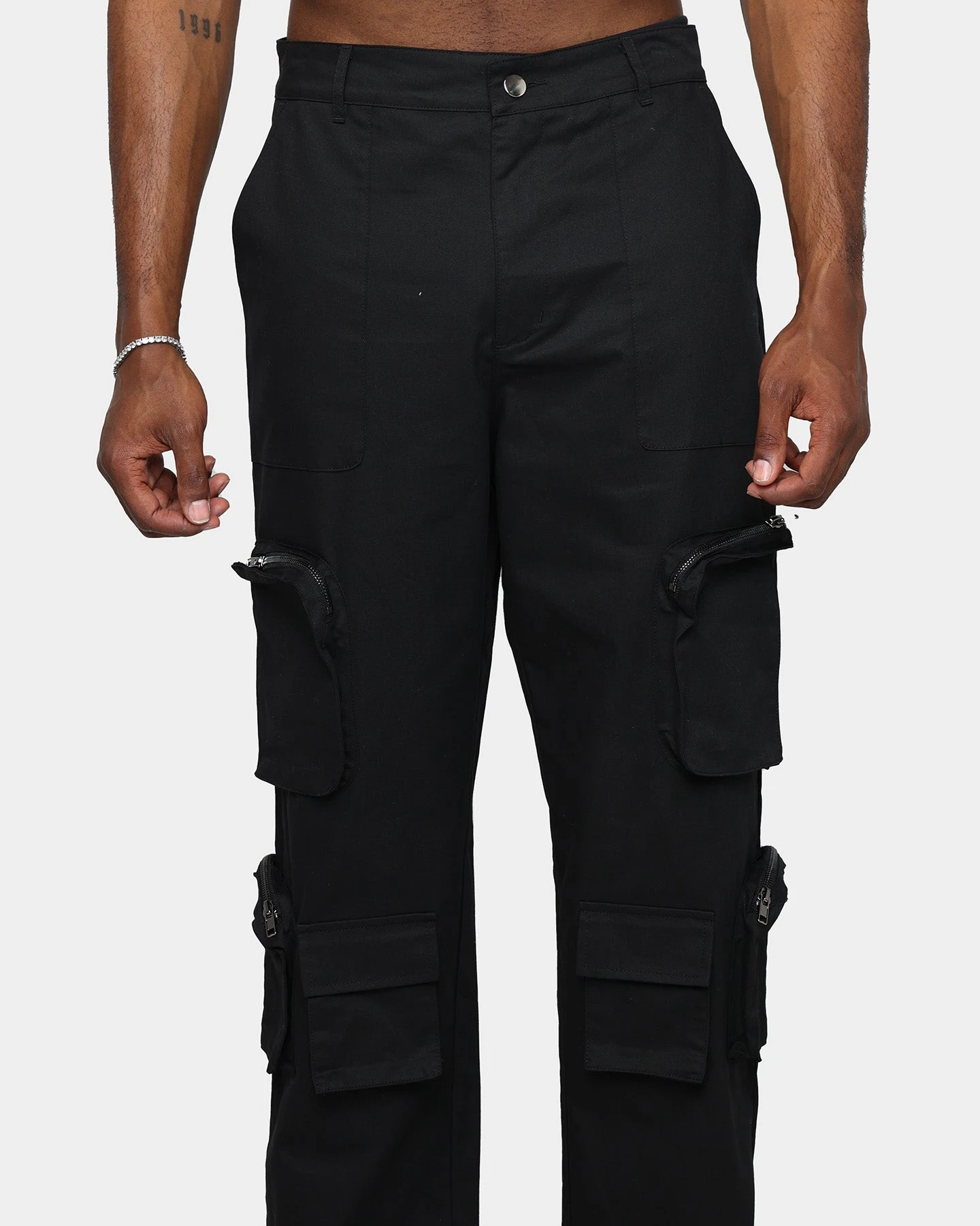 XXIII Henry Zip Cargo Pants Black - Image 7