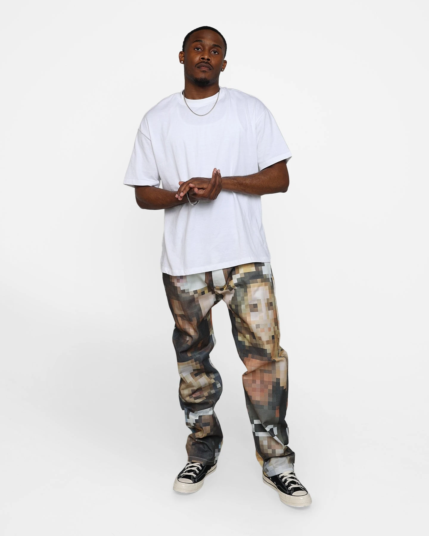 MNML V100 Pixel Denim Pants Multi - Image 2