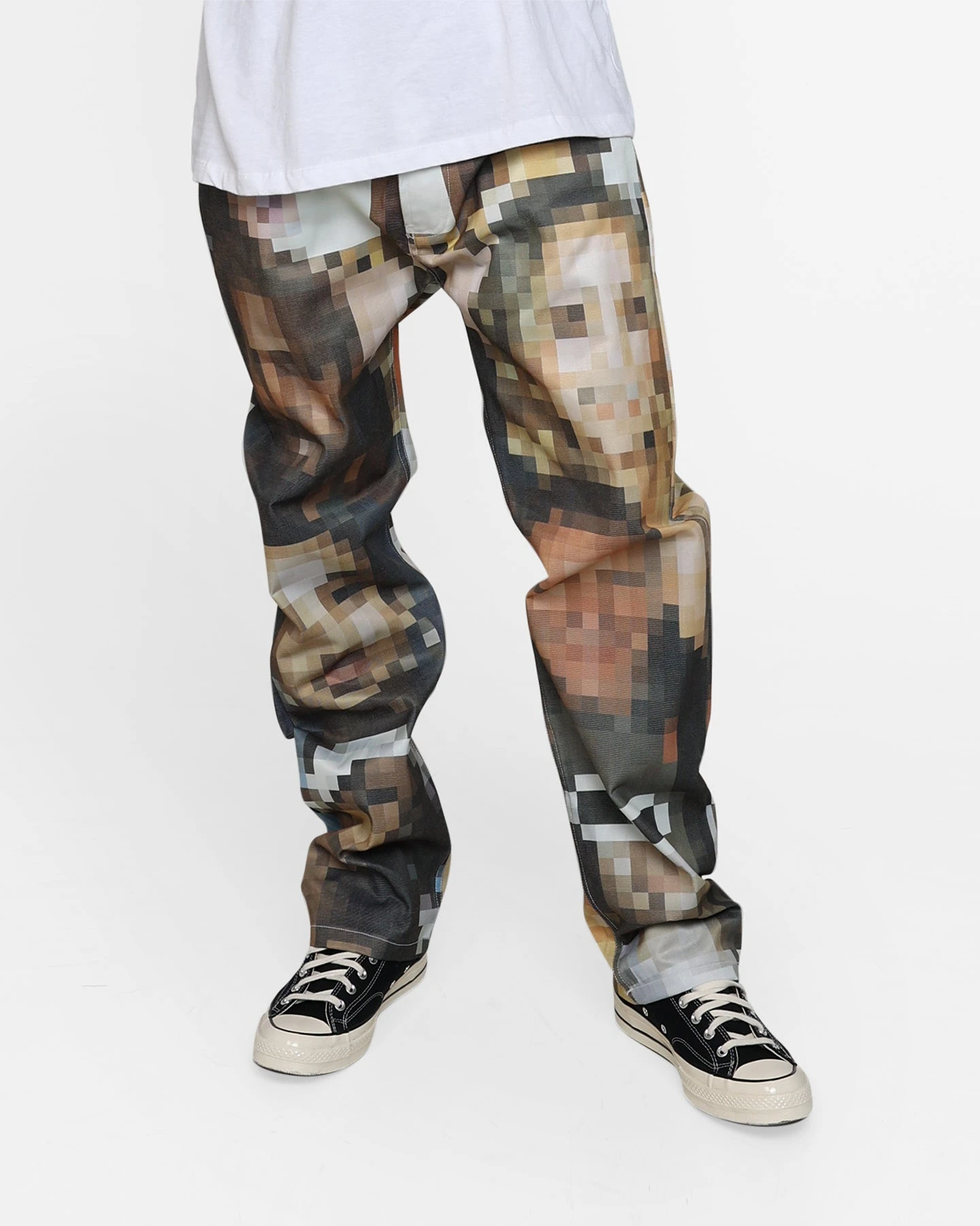 MNML V100 Pixel Denim Pants Multi - Image 8