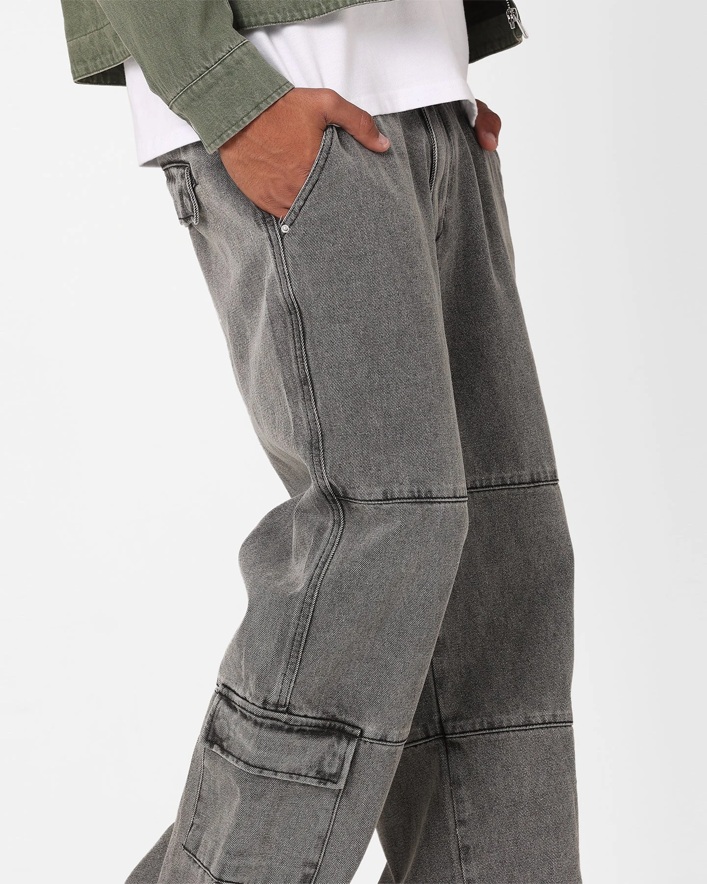 XXIII Jante Acid Wash Jeans Grey - Image 3