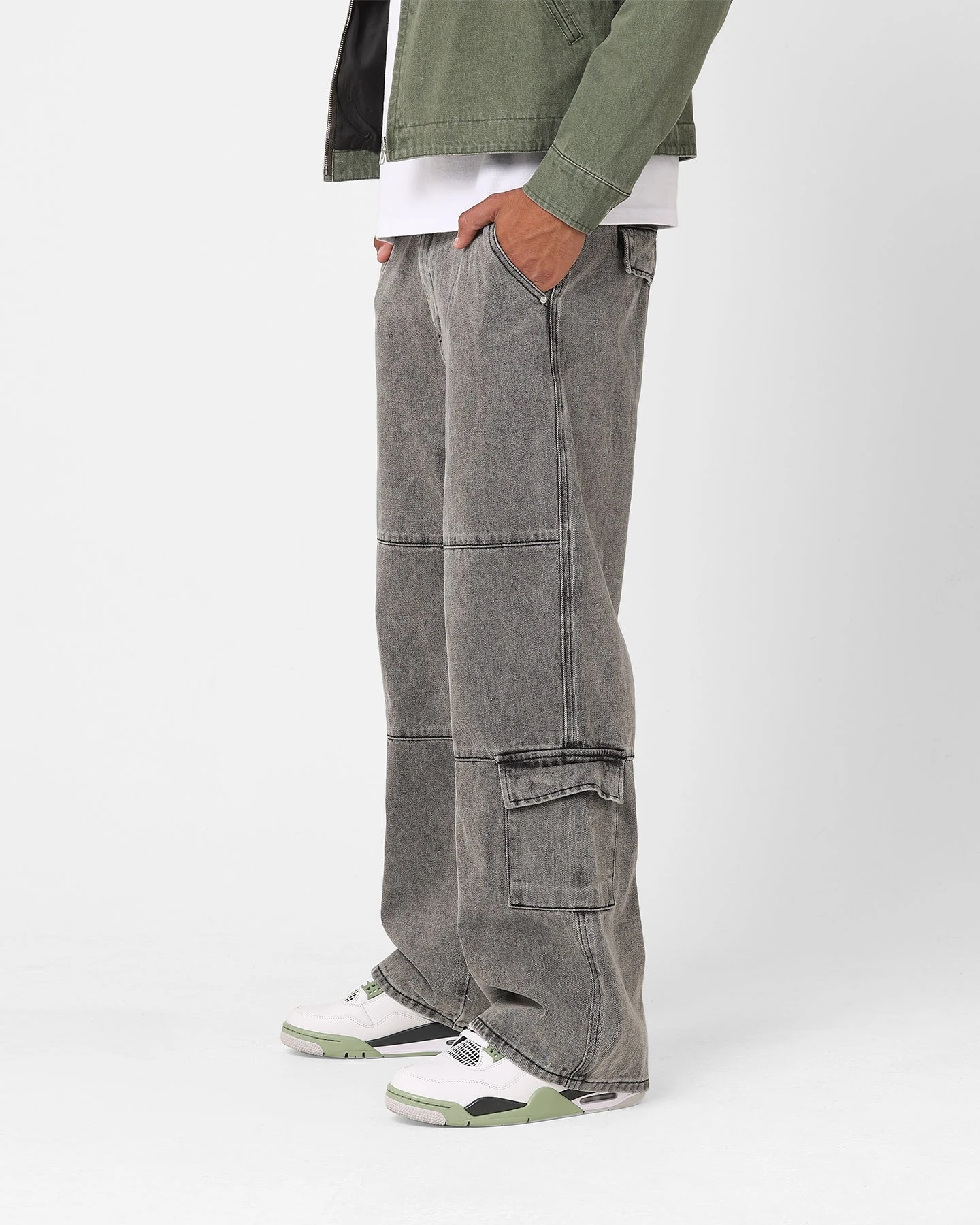 XXIII Jante Acid Wash Jeans Grey - Image 6