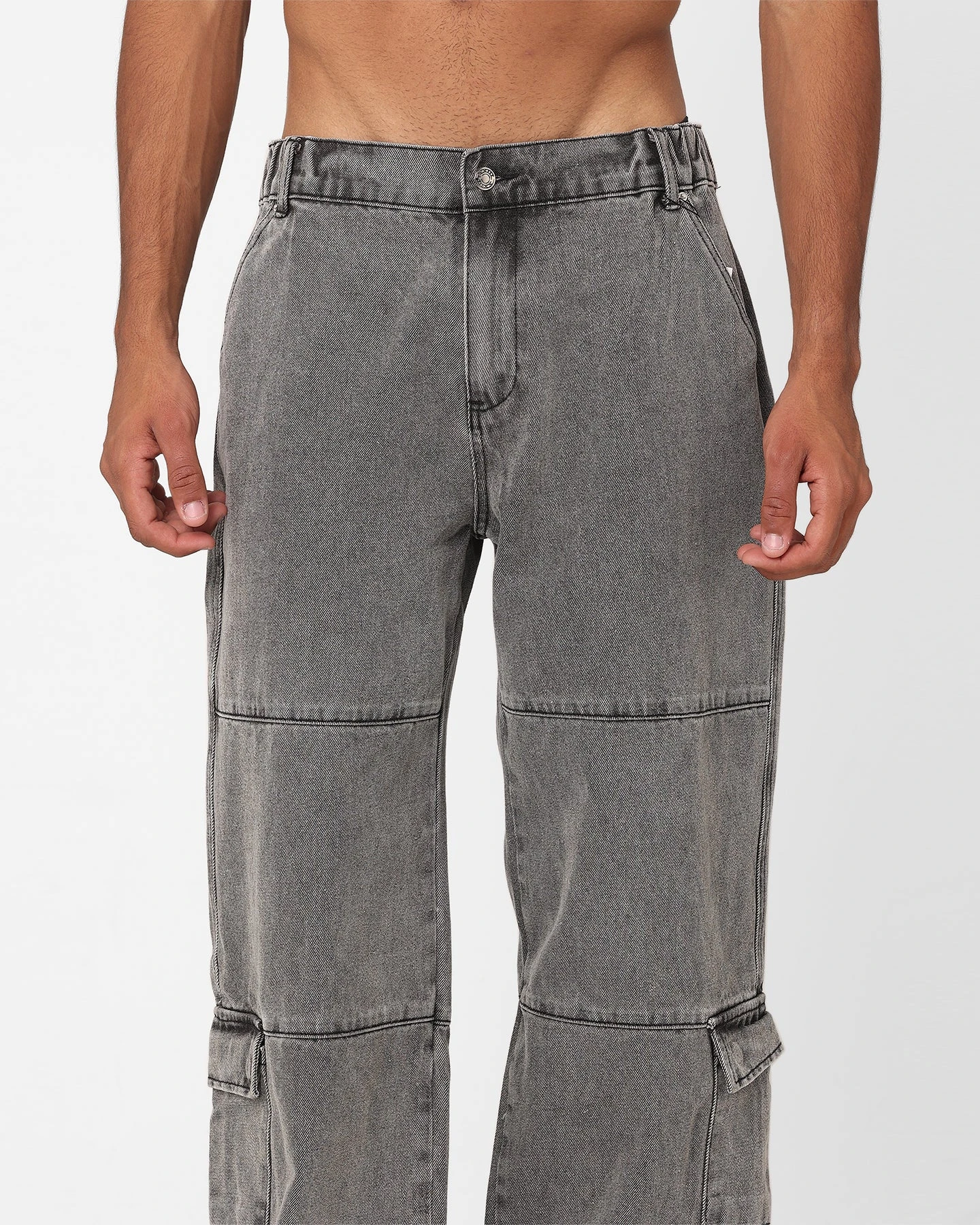 XXIII Jante Acid Wash Jeans Grey - Image 7