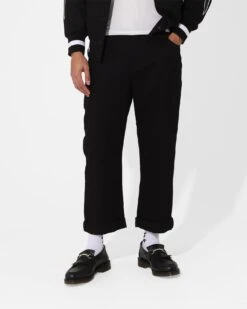 Saint Morta Rolled Hem Jeans Black