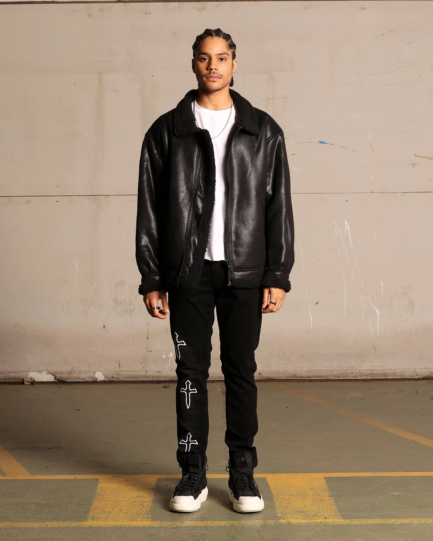 Saint Morta Daggers Skinny Jeans Black - Image 4