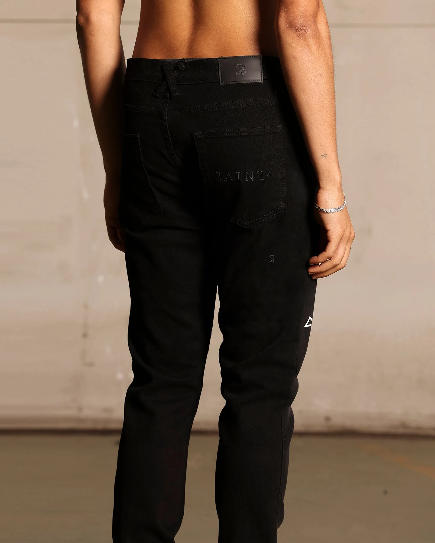 Saint Morta Daggers Skinny Jeans Black - Image 10