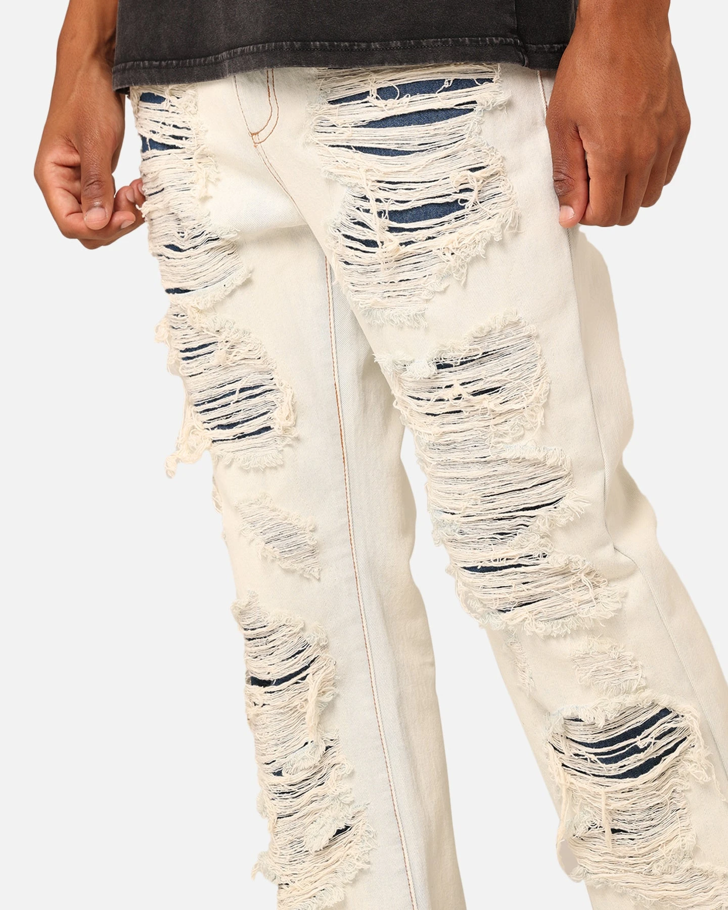 XXIII Elliot Distressed Jeans Light Blue Acid - Image 3