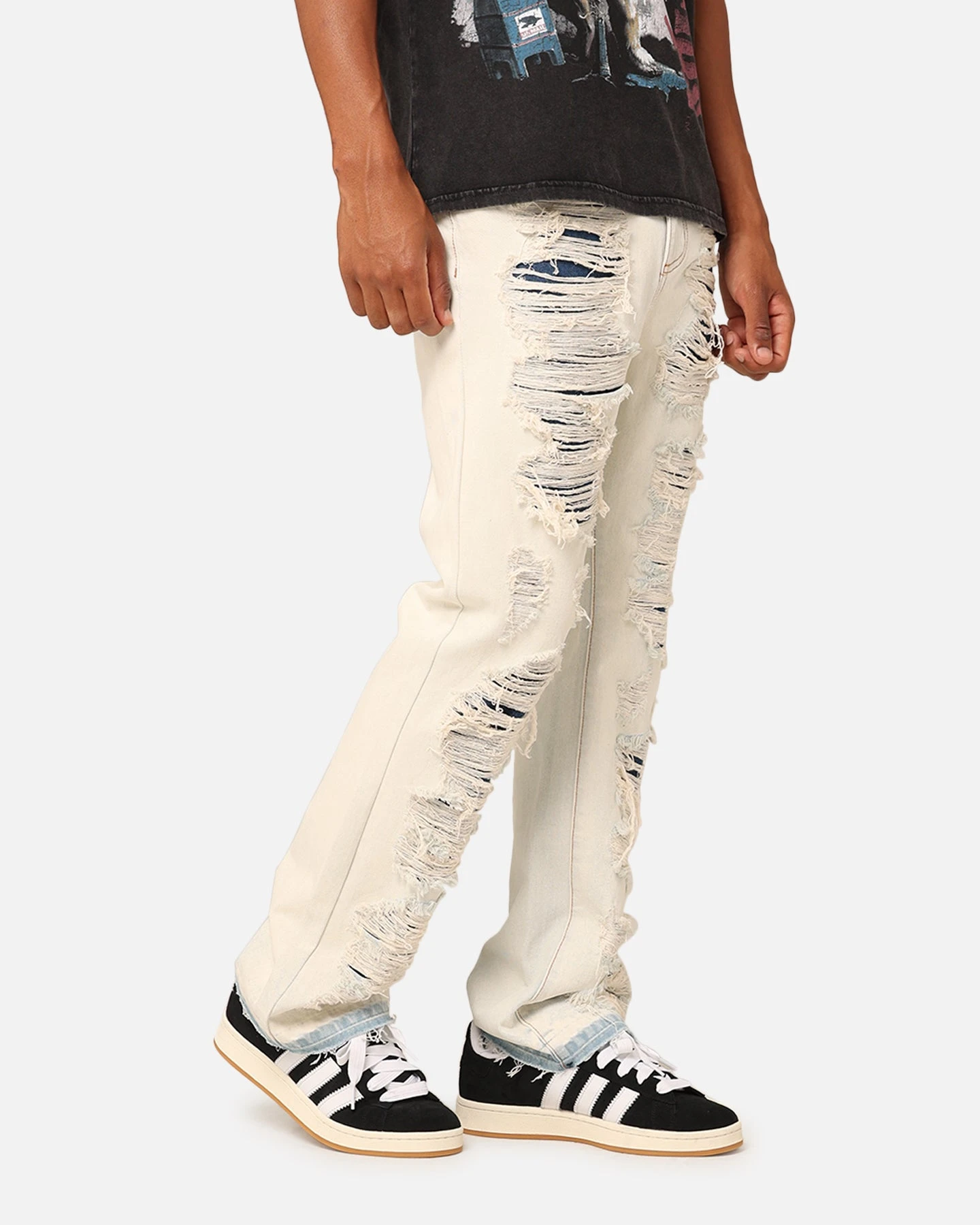 XXIII Elliot Distressed Jeans Light Blue Acid - Image 4