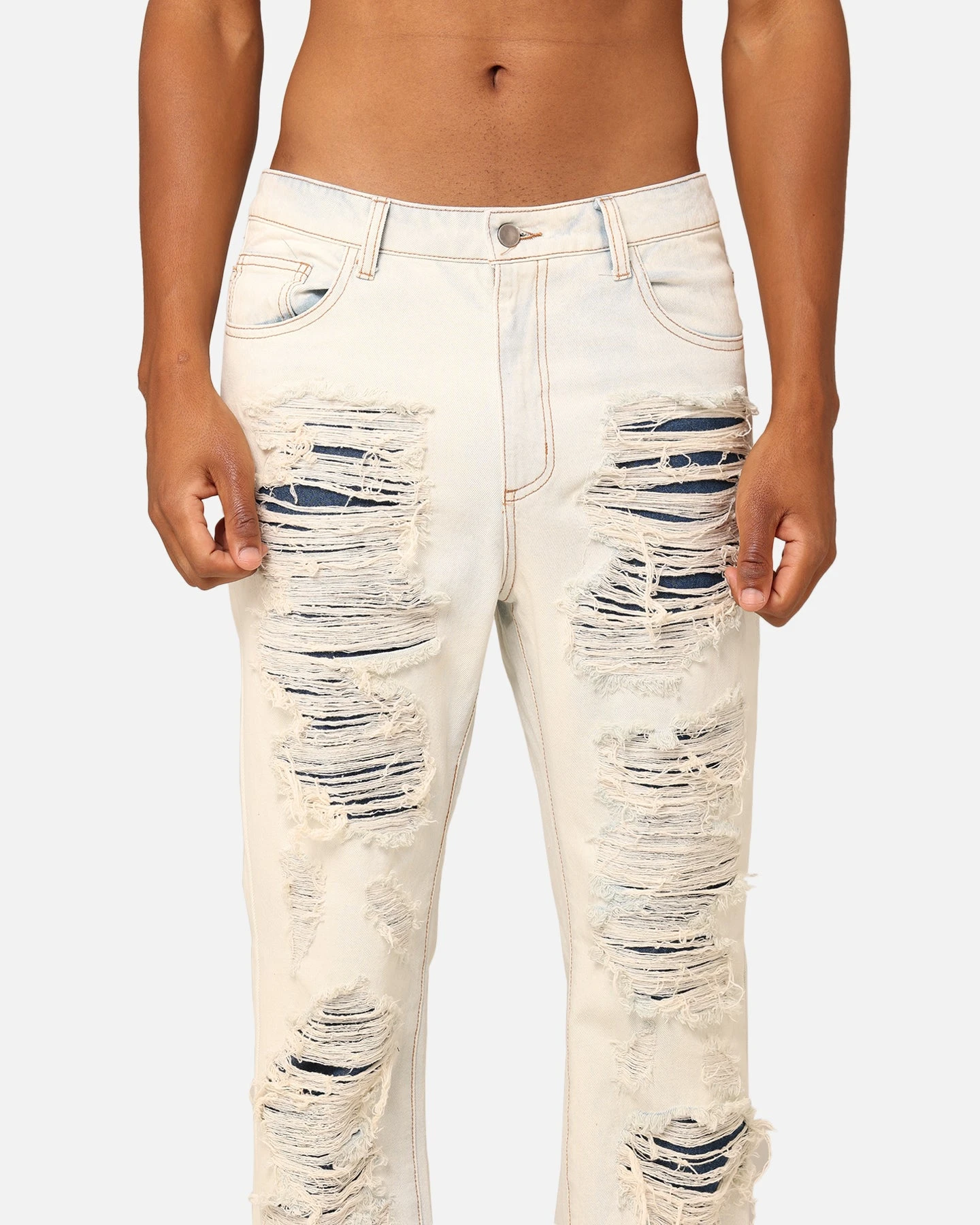 XXIII Elliot Distressed Jeans Light Blue Acid - Image 6