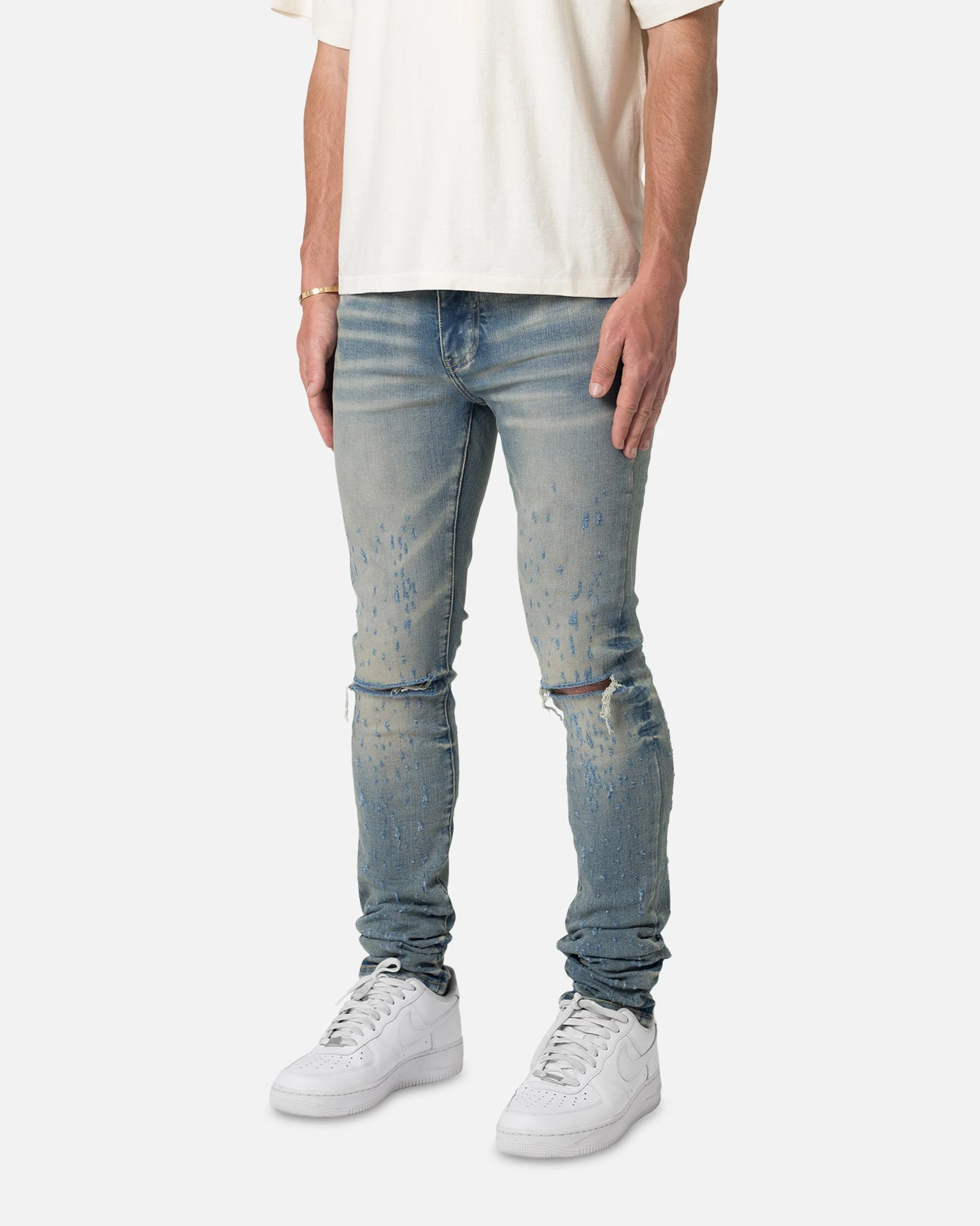 MNML X502 Skinny Denim Jeans Blue - Image 2