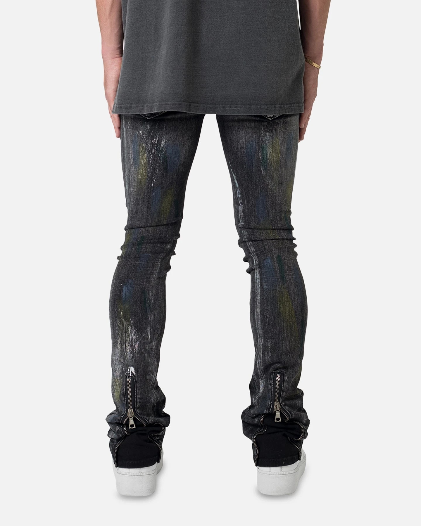 MNML X509 Convertible Denim Pants Multi - Image 4