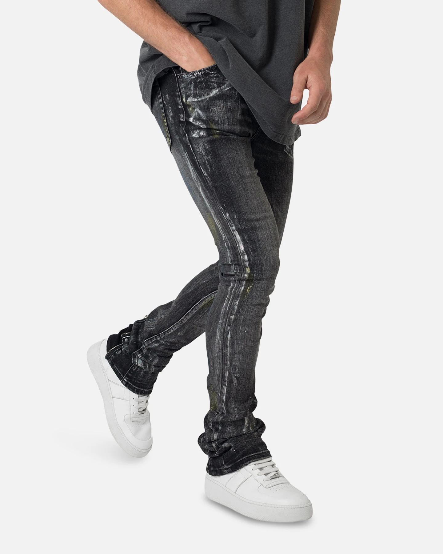MNML X509 Convertible Denim Pants Multi - Image 5