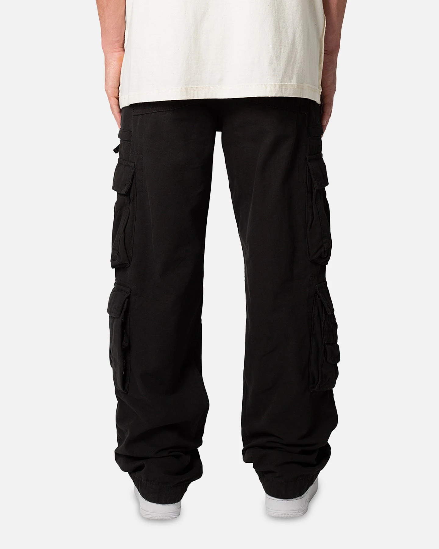 MNML Military Cargo Pants Black - Image 4