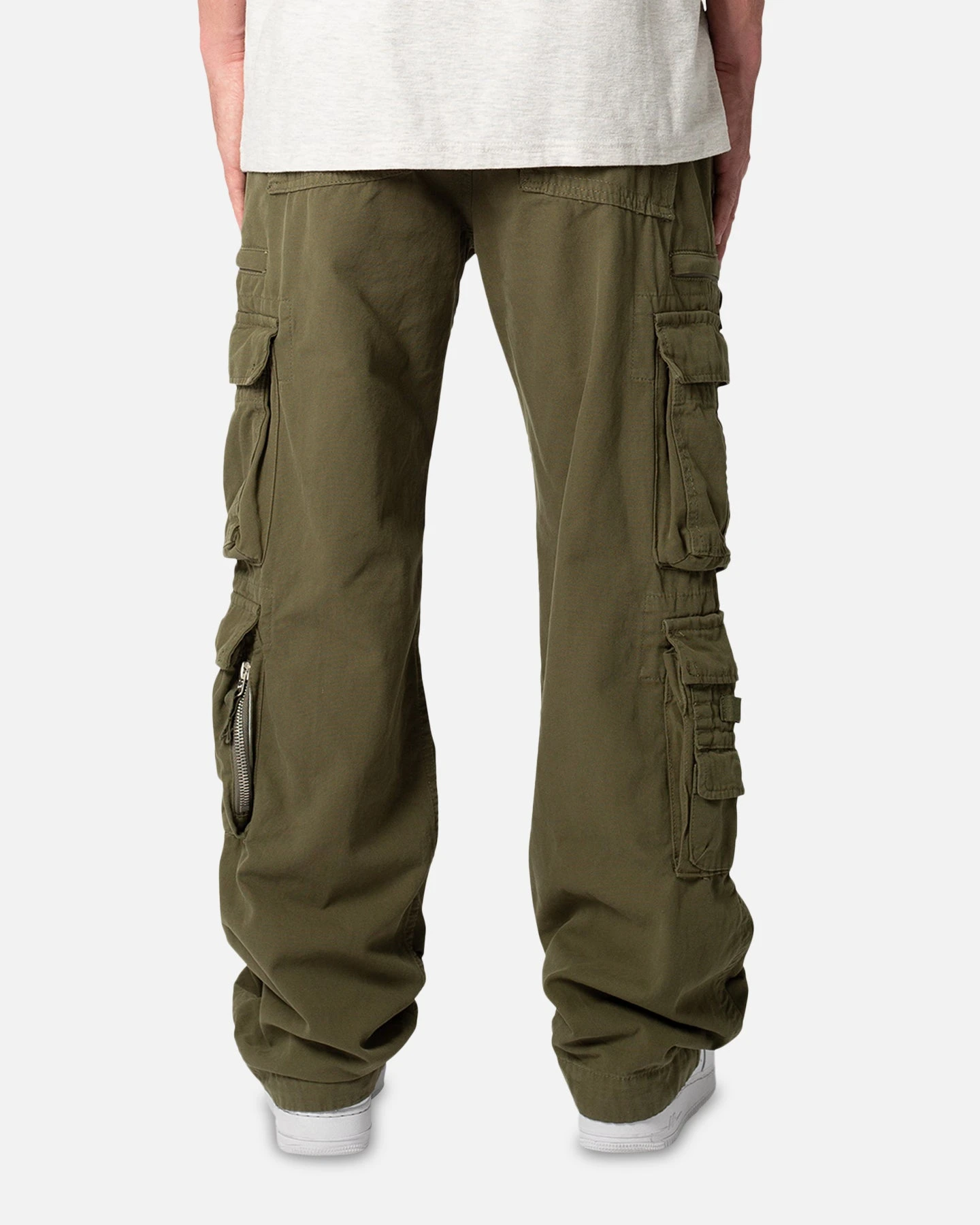 MNML Military Cargo Pants Olive - Image 4