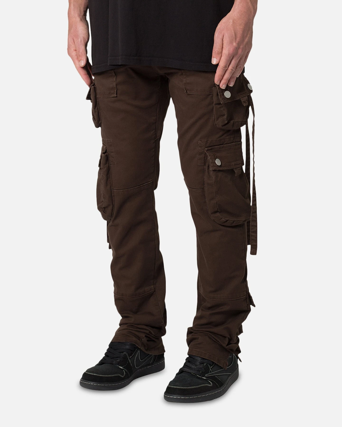 MNML D152 Cargo Pants Chocolate - Image 2